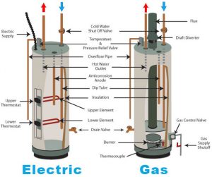 Professional from Delaware Plumbing Professionals inspecting a water heater" title="Water Heater Maintenance by Delaware Plumbing Professionals